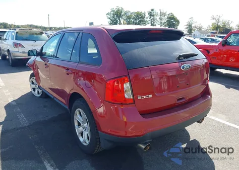 2013 Ford Edge Sel from USA, damaged, VIN 2FMDK4JC9DBC68489
